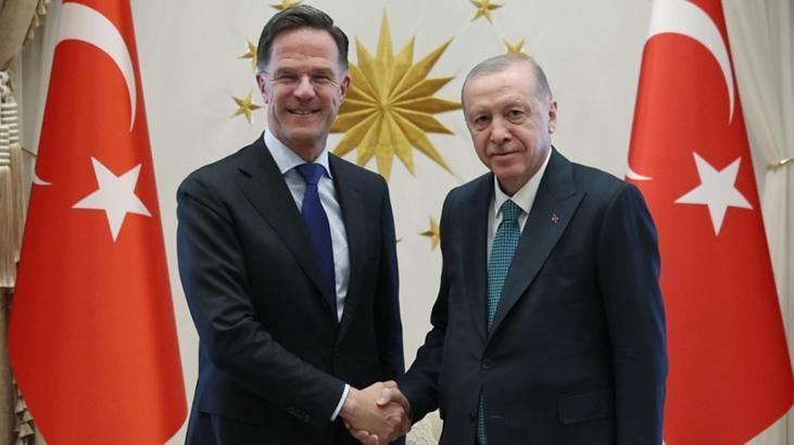 Ankara'da kritik zirve! Erdoğan, Rutte'yi kabul etti
