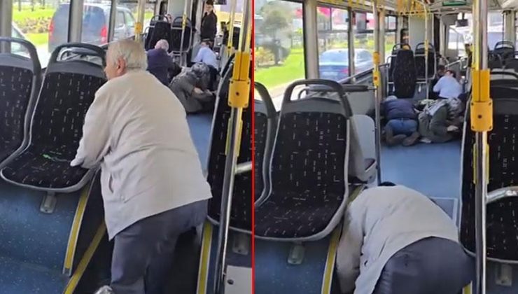 İstanbul'da polise silahlı saldırı! İETT otobüsünde panik anları kamerada
