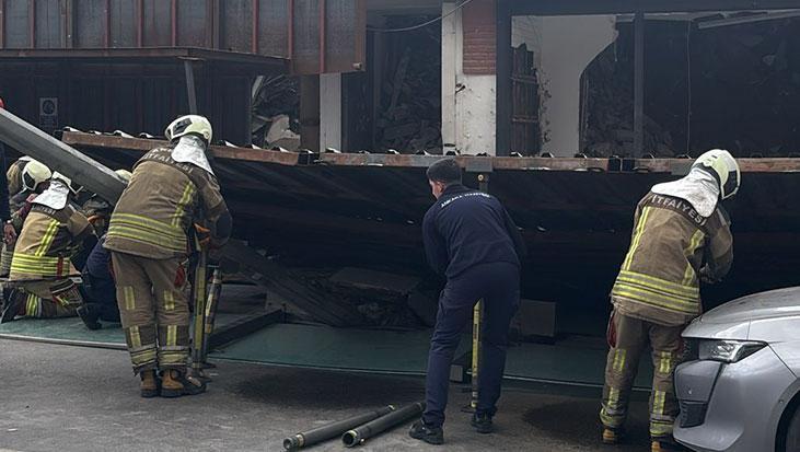 Son dakika: Ankara'da platform yıkıldı! Ekipler sevk edildi