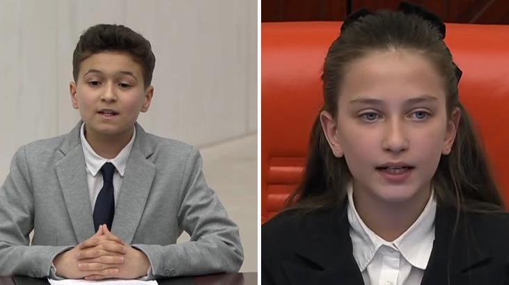 TBMM'de 23 Nisan Özel Oturumu! Kurtulmuş'un koltuğuna oturan İnci Yıldız Şentürk'ün sözleri tüyleri diken diken etti