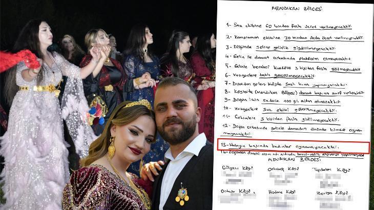 14 maddelik ‘yasak’ listesi yayınlandı! Aşiretlerin 'kadın' kararı tepki çekti… Kural ilk düğünde delindi