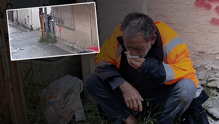 Adana'da şoke eden görüntüler! 3 çocuk sokakta yaşayan adamı darbetti