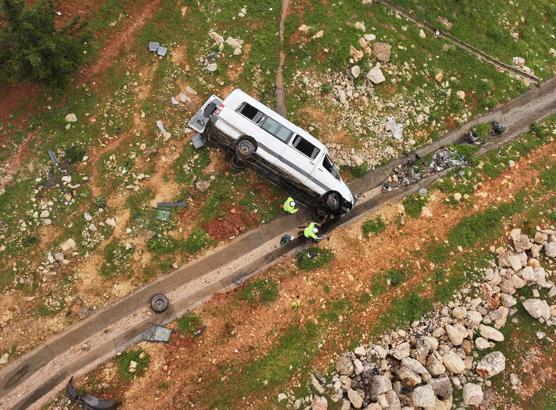 Gaziantep'te işçi servisi devrildi: 16 yaralı