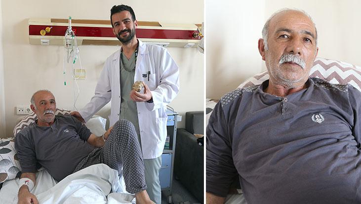 Mesanesinden çıkan taş doktorları şoke etti! 'Bayılmak istedim, böyle bir şey olamaz'