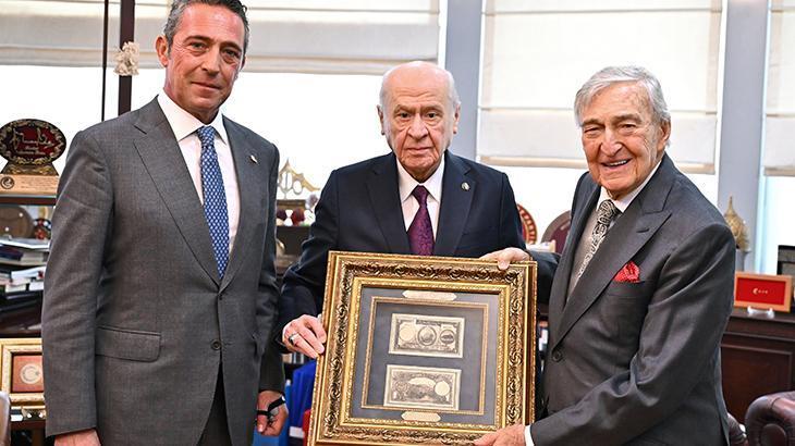 MHP lideri Bahçeli, Rahmi Koç ile Ali Koç'u kabul etti