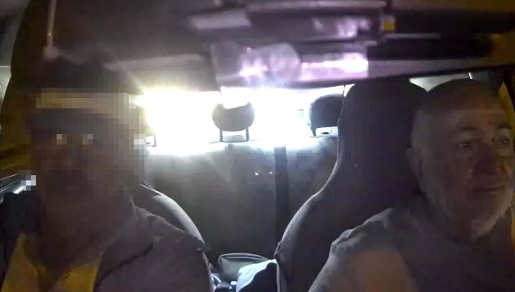 Takside korku dolu anlar! Şoförün boğazına bıçak dayayıp gasp etmeye çalışan şüpheli tutuklandı