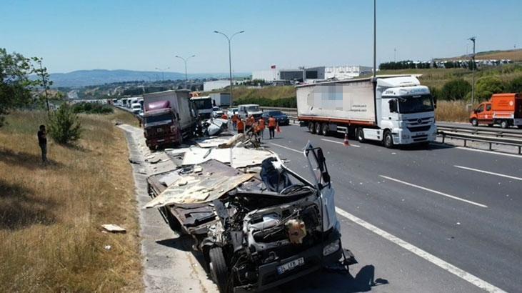 Büyükçekmece'de zincirleme kaza!