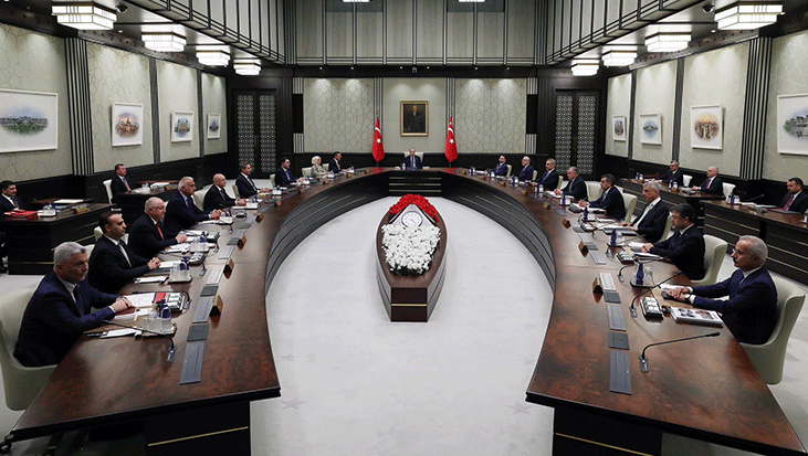 Cumhurbaşkanı Erdoğan başkanlığında toplanan Kabine sona erdi