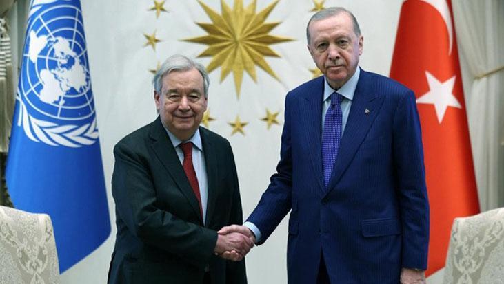 Erdoğan, Guterres ile telefonda görüştü: 'Uluslararası topluma görevler düşüyor'