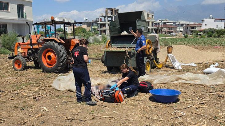 Hatay'da feci son! Harman makinesine düşen genç hayatını kaybetti