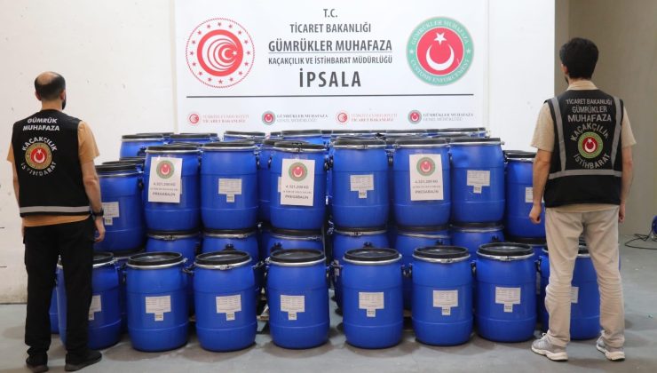 İpsala'da operasyon! 3 milyar TL'lik uyuşturucu sevkiyatı ortaya çıkarıldı