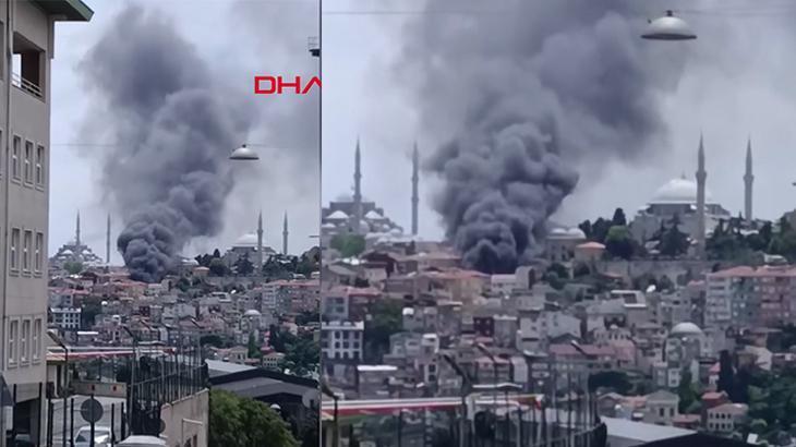 Son dakika… Fatih'te binadaki yangın araçlara sıçradı