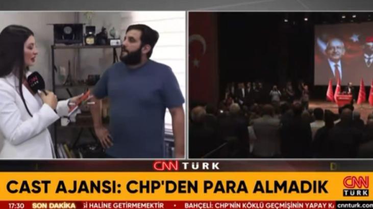 CHP’de ‘paralı figüran’ tartışması! Cast ajansı sahibi CNN Türk’te açıkladı: 950 TL gönül alma parasıydı