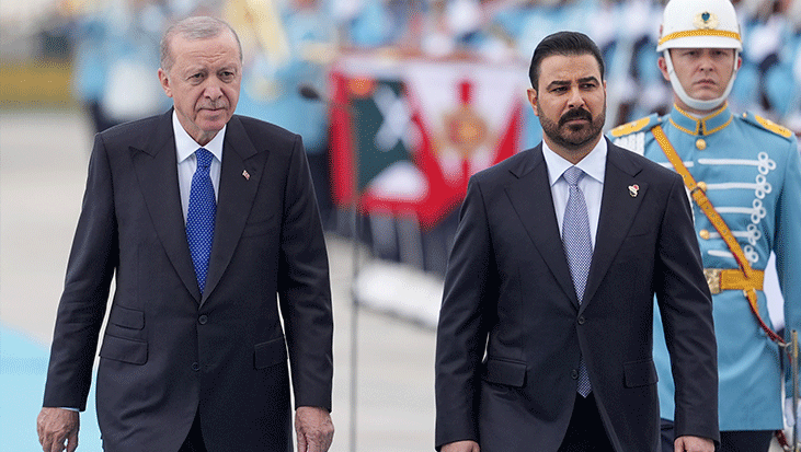 Cumhurbaşkanı Erdoğan, Irak Başbakanı Ez-Zeydi’yi törenle karşıladı