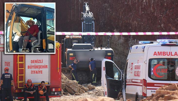 Denizli'de inşaat kazısında facia! İş makinesinden indi, tonlarca toprağın altında kaldı