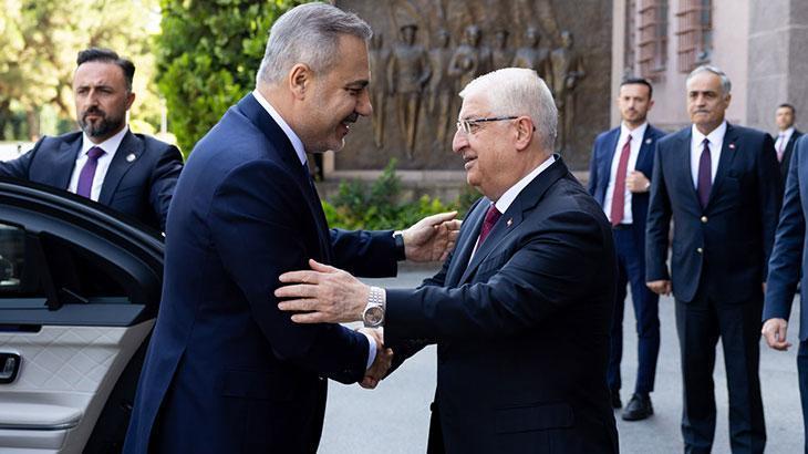Dışişleri Bakanı Hakan Fidan, Milli Savunma Bakanı Güler ile Ankara’da görüştü