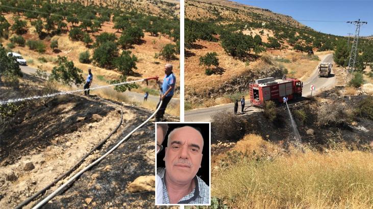 Gaziantep’te korkunç son! Fıstık tarlasındaki yangına müdahale ederken canından oldu
