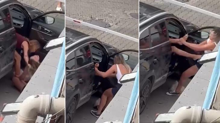Kadıköy’de kadınların saç saça baş başa kavgası