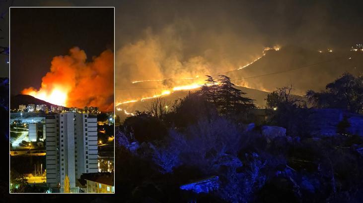Ankara Mamak’ta ağaçlık alanda yangın! Ekipler müdahale ediyor