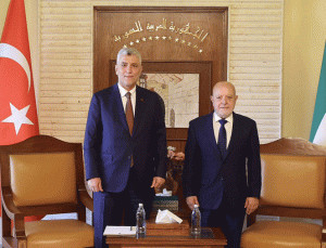 Bakan Bolat, Suriye Ekonomi ve Sanayi Bakanı eş-Şaar ile bir araya geldi