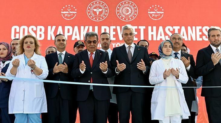 Bakan Memişoğlu ile Bakan Kacır, Tekirdağ’da hastane açılışına katıldı