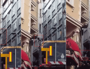 Beyoğlu’nda elektrik telleri üzerinde intihar girişimi