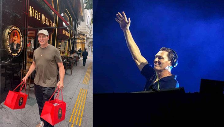 Dünyaca ünlü DJ Tiesto’dan İstanbul çıkarması! Türk tatlılarını deneyimledi