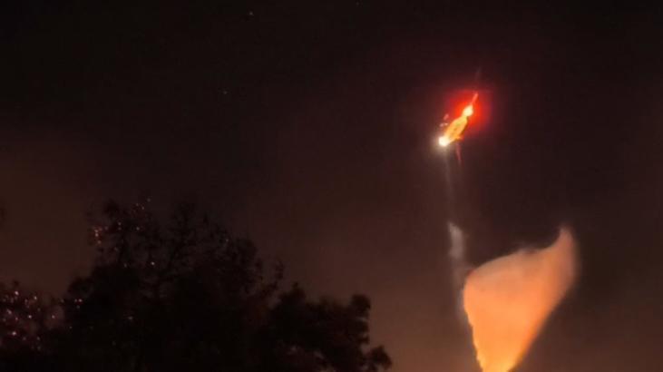 Fethiye yangınında geceye ‘Nefes’ damgası! İlk yerli yangın söndürme helikopteri sahadaydı