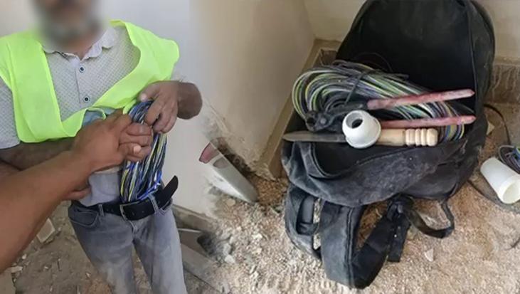 İşçi yeleğini giydi, şantiyeye girdi! 300 bin liralık vurgunda suçüstü