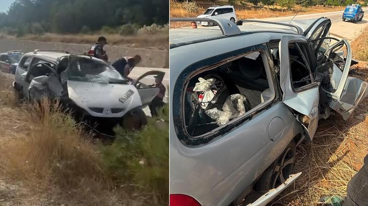 Kontrolden çıkan otomobil takla attı: Karı koca hayatını kaybetti