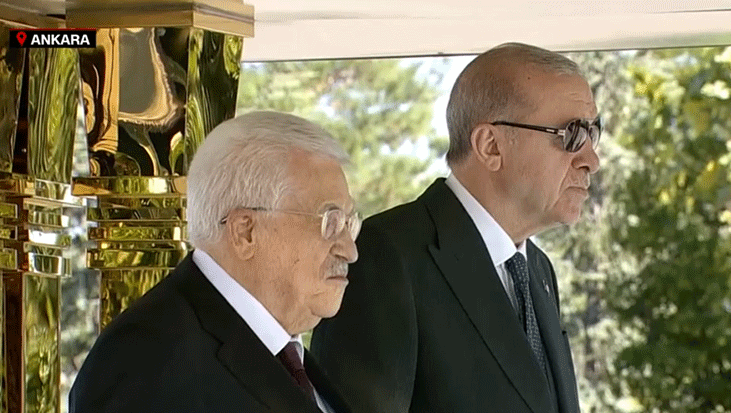 Mahmud Abbas Ankara’da! Cumhurbaşkanı Erdoğan’dan resmi karşılama