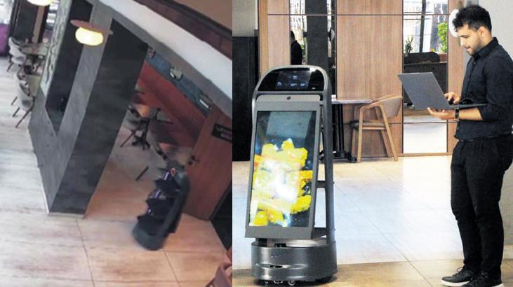 Merdivenden düşen robota 3 gün izin