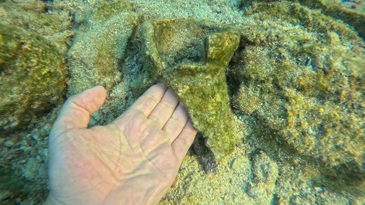 Muğla’da dalış yapan çocuk deniz tabanında gördü! Heyecan yaratan keşif