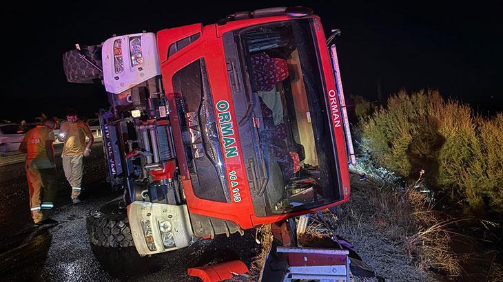 Muğla’daki yangından dönen arazöz devrildi: 5 orman işçisi yaralandı