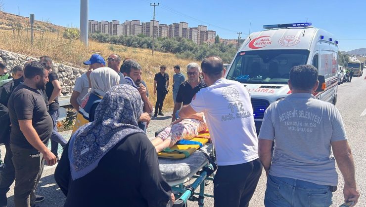 Nevşehir’de traktör ile çekici çarpıştı! Römorktaki 4 çocuk yaralandı