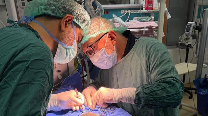 Ordu’da 610 gram doğan Rüzgar bebeğe, yatak başında kalp ameliyatı