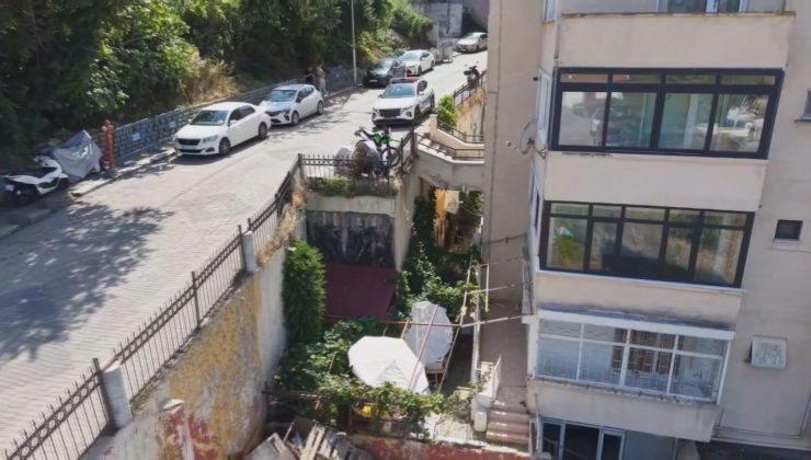 Şile’de görenleri şaşırtan 8 daireli bina! Üzerinden yol geçiyor