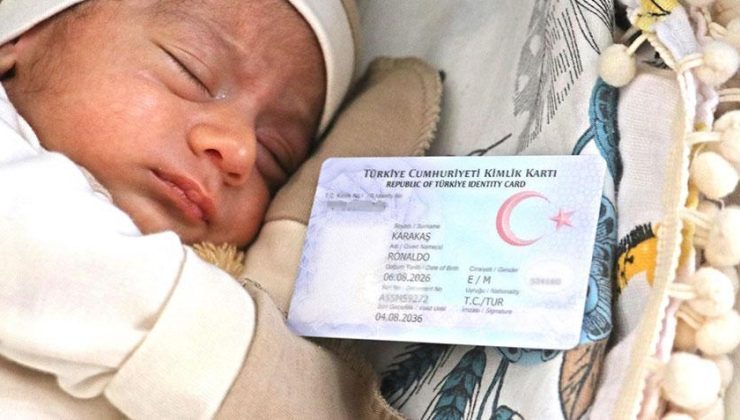 Diyarbakır’da İlginç olay! Ailesi karşı çıktı, o vazgeçmedi: Bebeğine Ronaldo’nun adını verdi