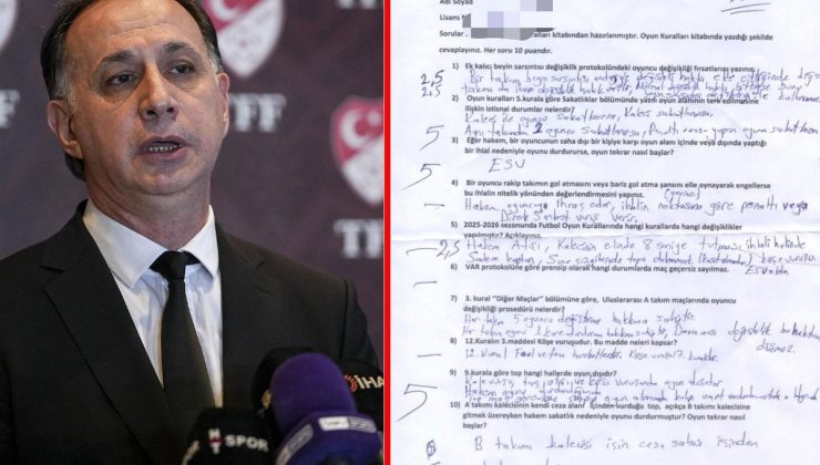 Hakem operasyonunda büyük skandal! Sınav kağıdındaki yazı hakeme ait çıkmadı