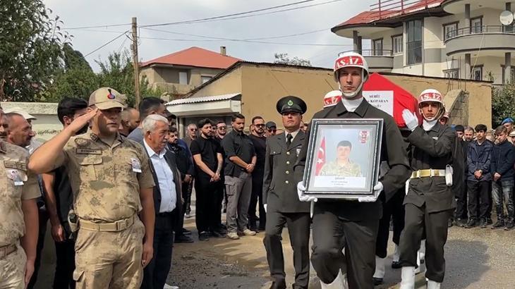 Iğdır’da askeri araç kazasında şehit Ziya Koparan memleketinde son yolculuğuna uğurlandı