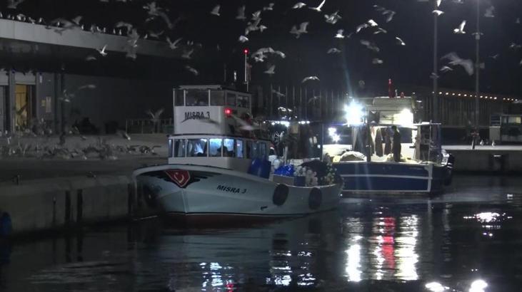İstanbul’da av yasağı bitti ve ilk balıklar bu gece avlandı