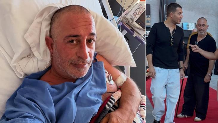 Kalp krizi geçirmişti! Cem Yılmaz bastonla görüntülendi