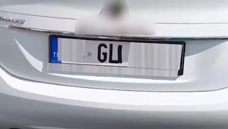Plakadaki tek harfi siyah bantla değiştirdi! Sürücüye 140 bin TL ceza kesildi