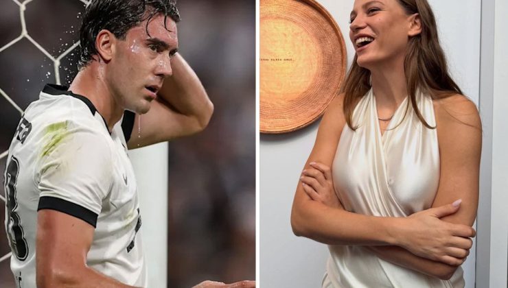 Vlahovic’ten Serenay Sarıkaya’ya sürpriz! O fotoğrafı beğendi