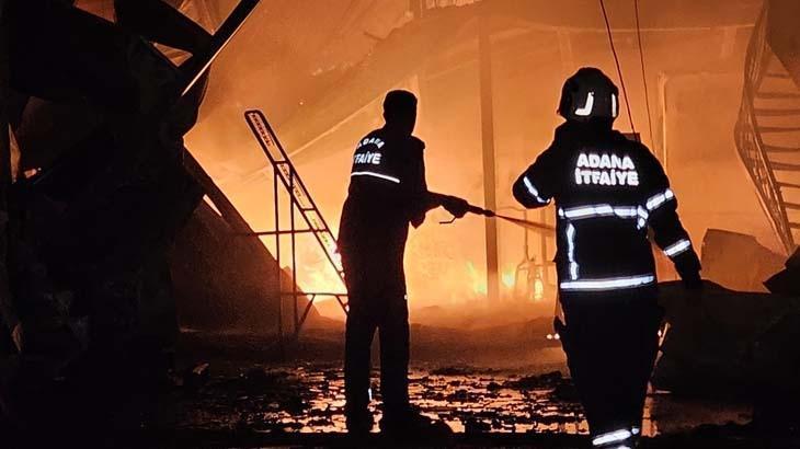 Adana halinde yangın! Çok sayıda iş yeri kullanılamaz hale geldi