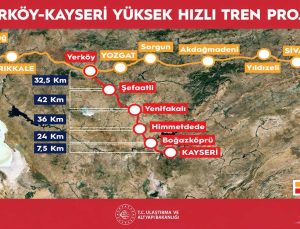 Ankara – Kayseri arası 1 saat 45 dakikaya düşecek! İşte geçeceği duraklar…