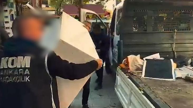 Ankara’da kaçak elektronik sigara ve tütün satan adrese baskın: 9 gözaltı