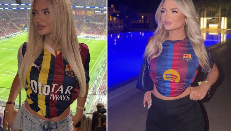 Barcelona taraftarından RAMS Park’ta olay hareket