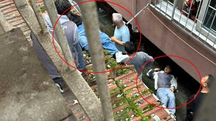 Çarşafı birbirine bağlayıp kaçmak istediler, 3’üncü kattan düştüler