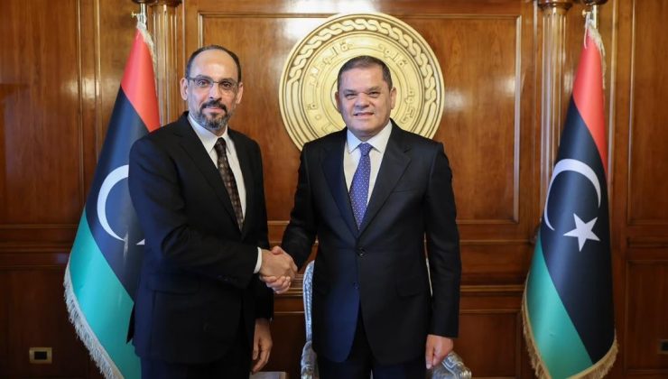 Doğu Akdeniz’de kritik temas! MİT Başkanı Kalın Trablus’ta Dibeybe ile görüştü